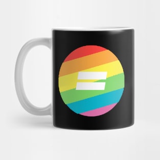 Equal rights rainbow circle Mug